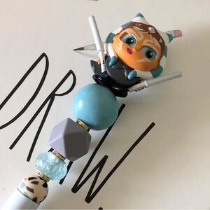 Disney Doorables: Star Wars: Ahsoka Tano handmade beaded pen